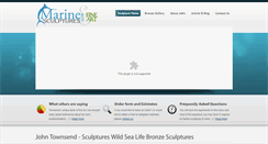 Desktop Screenshot of marinesculptures.com